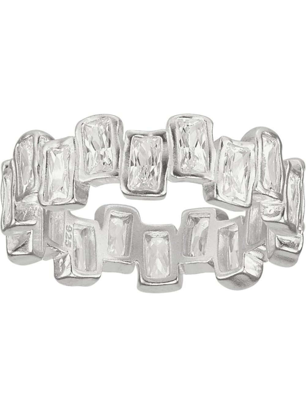 Cubic Zirconia Sterling Silver Ring - Elegant & Dainty Jewelry for Everyday Wear
